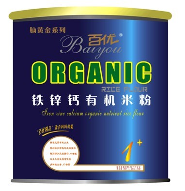 腦黃金鐵鋅鈣有機(jī)米粉1段