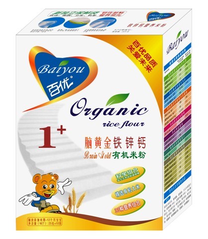 腦黃金鐵鋅鈣有機(jī)米粉1段