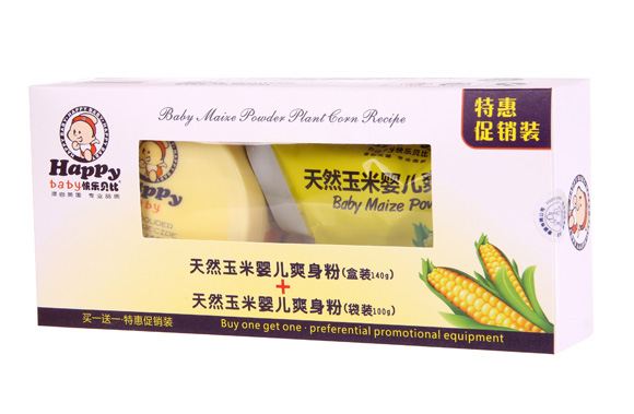 快樂貝比天然玉米嬰兒爽身粉