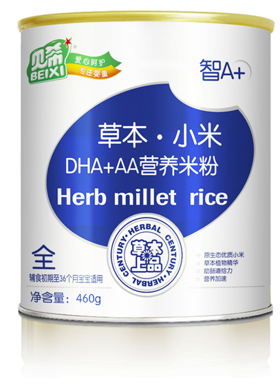 貝希DHA+AA草本小米米粉