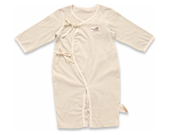 本色源長袖綁帶開檔哈衣