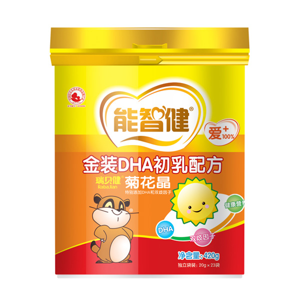 能智健420g金裝DHA初乳配方菊花晶