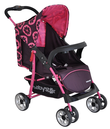 貝之星嬰兒推車H3000型淡粉色