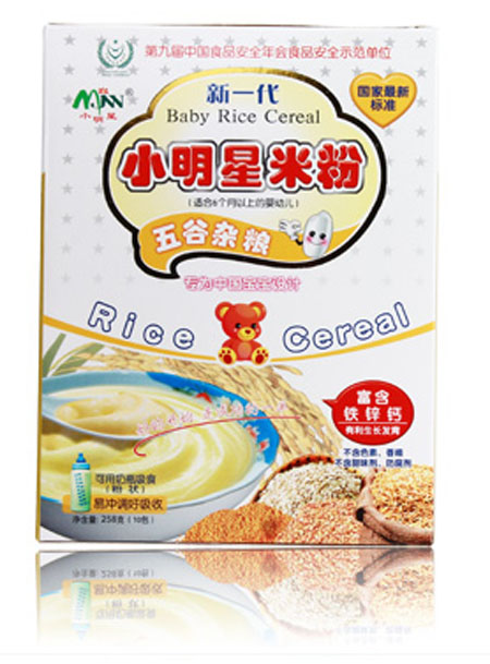 小明星五谷雜糧嬰兒米粉