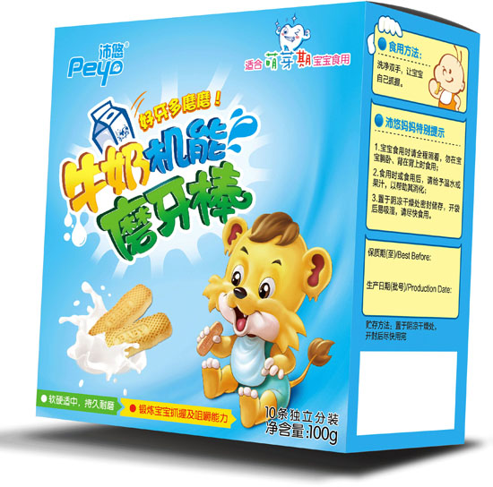 沛悠牛奶機(jī)能磨牙棒