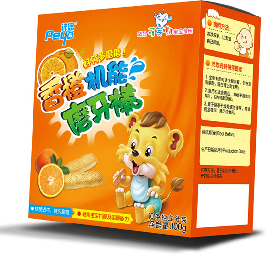 沛悠香橙機能磨牙棒