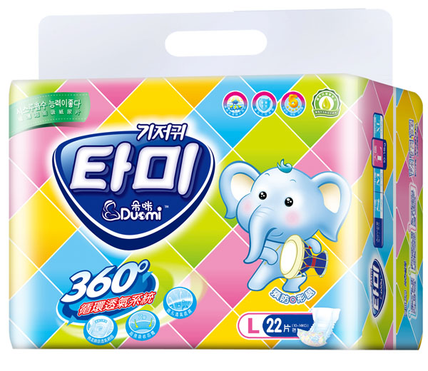 朵咪極薄超能吸嬰兒紙尿片L22片