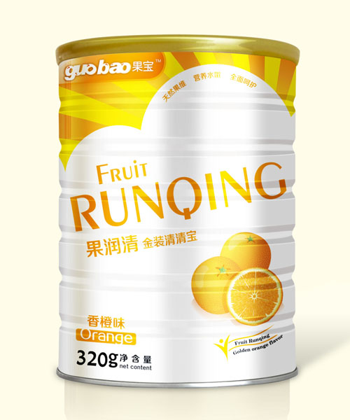 果寶果潤(rùn)清金裝清清寶香橙味罐