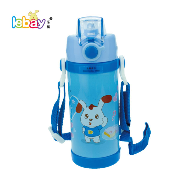 樂蓓藍色標口可愛環(huán)保保溫杯