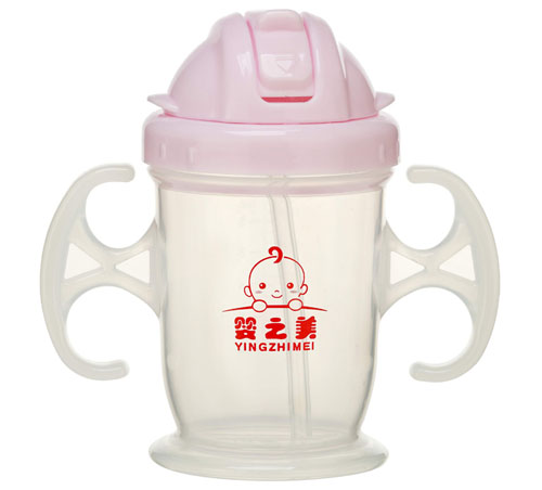 嬰之美雙耳帶管飲水杯210ML