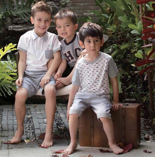 快樂城堡時(shí)尚套裝男童