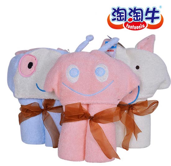 淘淘牛竹纖維披風(fēng)(粉紅、淺黃、藍色)