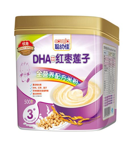 聰幼佳DHA紅棗蓮子全營養(yǎng)配方米粉