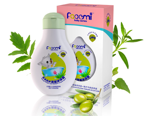 花成美草本倍護洗髮沐浴露盒子