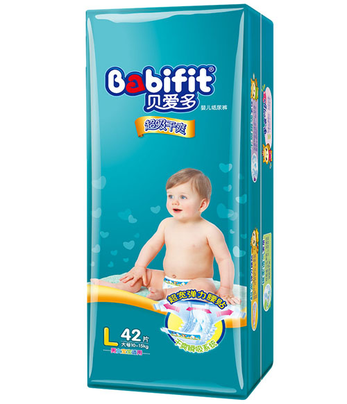 貝愛多超級(jí)干爽紙尿褲L碼42片大包裝
