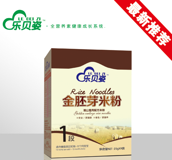 樂貝姿淮山蓮肉金胚芽米粉1段盒裝