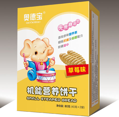 奧德寶草莓味機能營養(yǎng)餅干