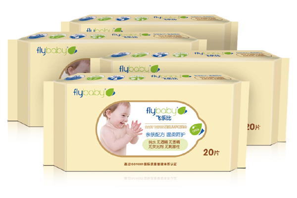 飛樂比嬰幼兒手口柔濕巾(20片×4連包)