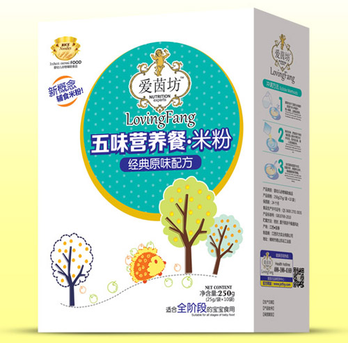 愛茵坊經典原味五味營養(yǎng)餐米粉盒裝