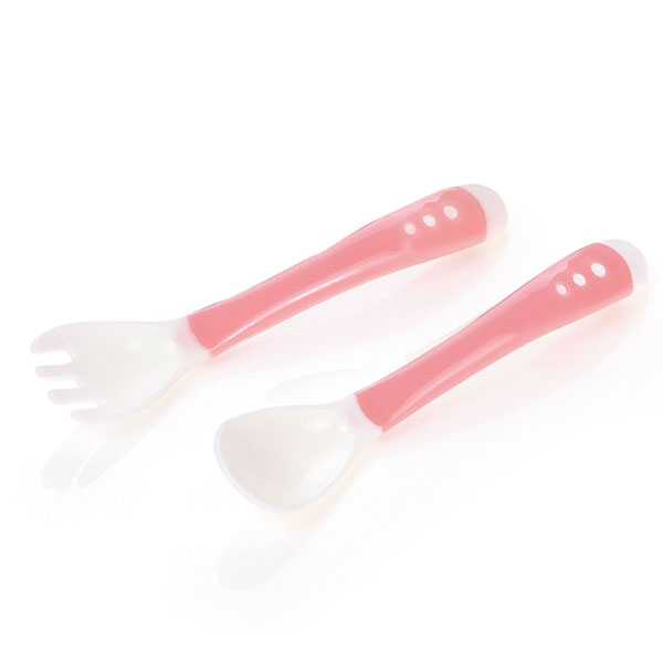 貝樂嘉粉色勺子叉子組合