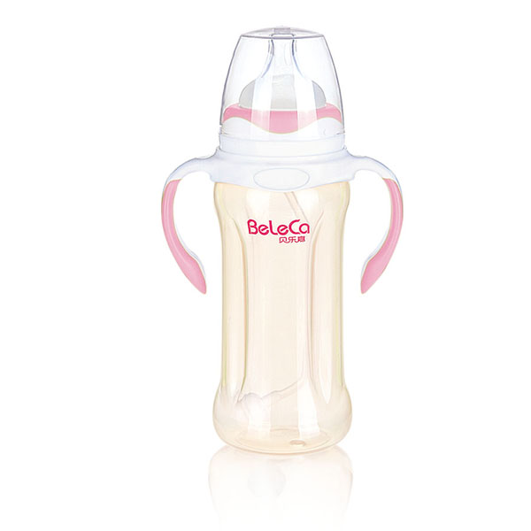 貝樂嘉粉白兩色雙柄全自動嬰兒奶瓶