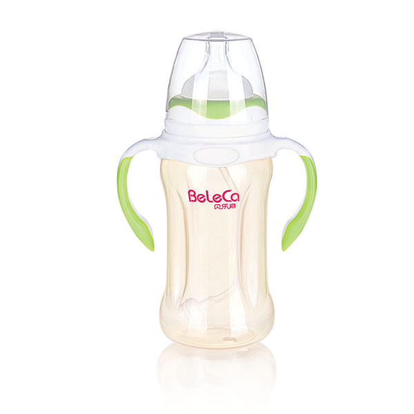 貝樂(lè)嘉淺綠色雙柄全自動(dòng)?jì)雰篜P奶瓶