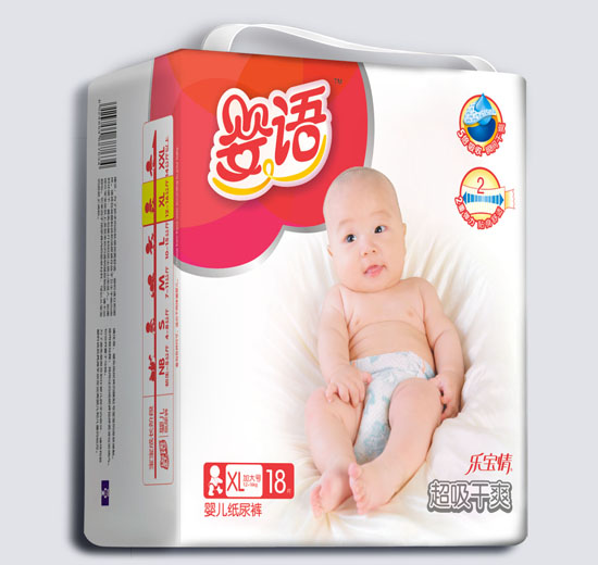 嬰語超吸干爽嬰兒紙尿褲XL碼18片