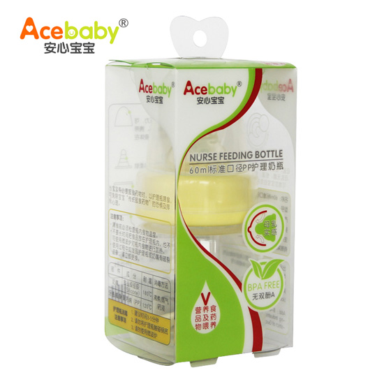 安心寶寶60ml標(biāo)口PP護理奶瓶60ML