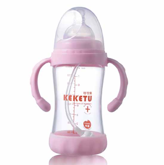 可可兔寬口玻璃奶瓶240ml