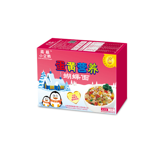 南極小企鵝蛋黃營養(yǎng)蝴蝶面252克