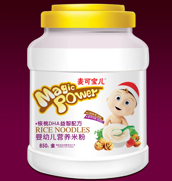 麥可寶兒核桃DHA益智嬰幼兒營(yíng)養(yǎng)米粉