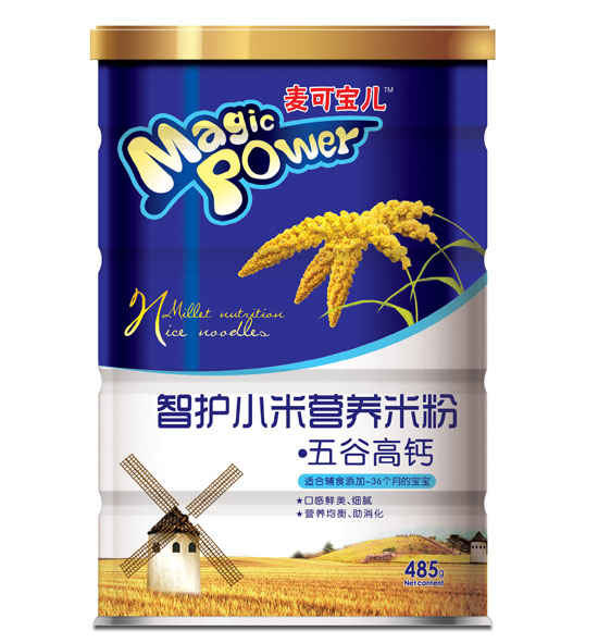 麥可寶兒五谷高鈣智護小米營養(yǎng)米粉