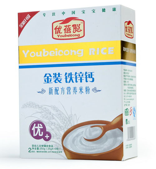 優(yōu)蓓聰金裝鐵鋅鈣營(yíng)養(yǎng)米粉(優(yōu)+)