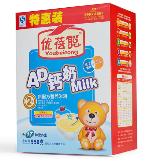 優(yōu)蓓聰AD鈣奶營(yíng)養(yǎng)米粉2段
