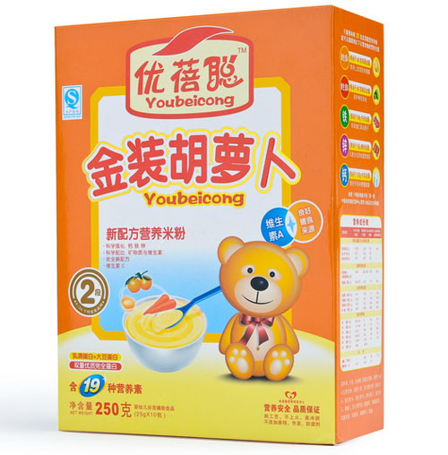 優(yōu)蓓聰金裝胡蘿卜營(yíng)養(yǎng)米粉2段