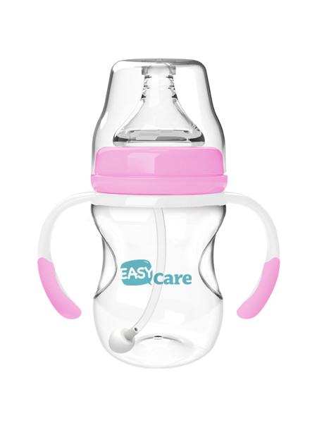 伊斯卡爾160mlPP自動(dòng)寬口徑奶瓶(紅)