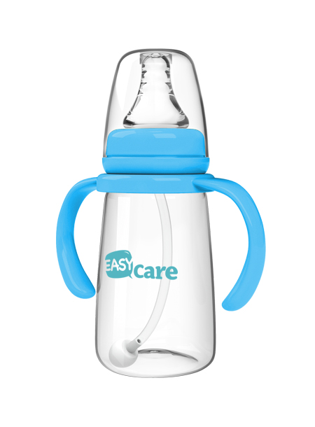 伊斯卡爾160mlPP自動標準口徑奶瓶(藍)