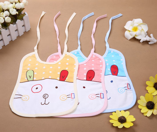 金色小魚單面竹纖維口水圍