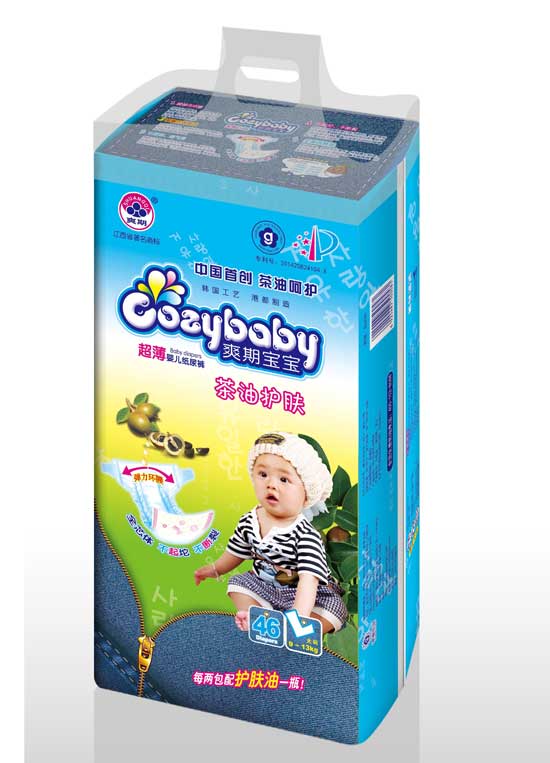 爽期寶寶茶油護膚嬰兒紙尿褲L碼