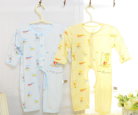 安米小熊竹纖維帆船開(kāi)檔哈衣連體衣A1457