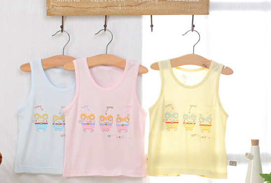 安米小熊大眼娃夏季竹纖維背心A1959