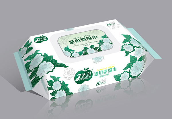 嬌潤潔膚柔80片印象花濕巾