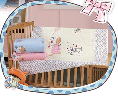 嬰兒坊嬰幼兒床品多件套白色