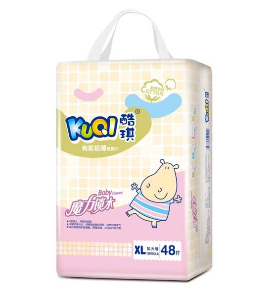 酷琪有氧極薄紙尿片XL48片