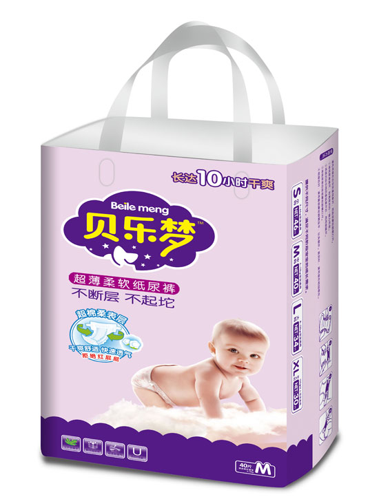 貝樂(lè)夢(mèng)超薄柔軟紙尿褲M碼