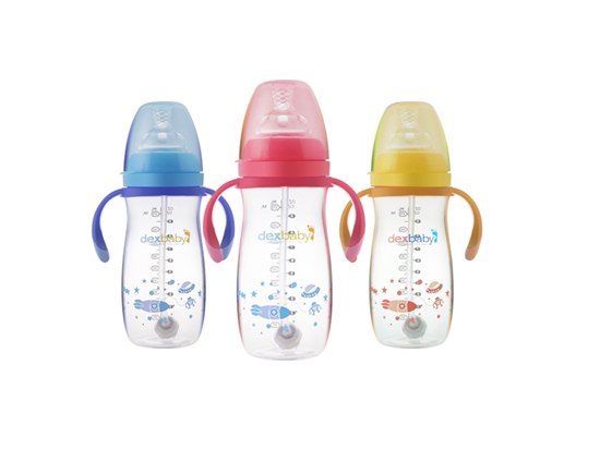 Dexbaby 寬口徑自動(dòng)握把玻璃奶瓶270ml