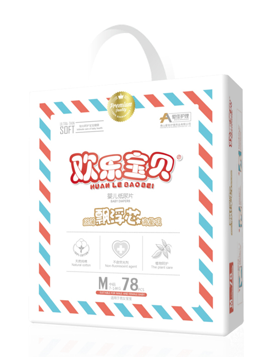 愛佳護理嬰兒紙尿片大包M78