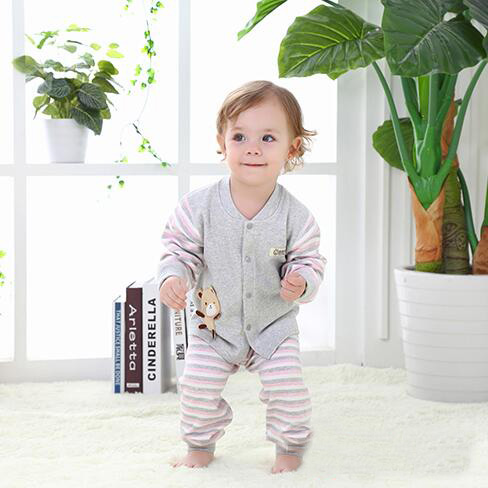 蓓琪兔嬰兒服飾2015秋冬新品舒絨系列對襟款0