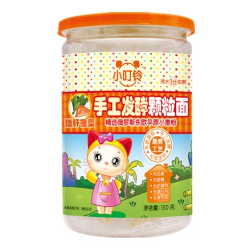 小叮鈴手工發(fā)酵顆粒面豬肝菠菜