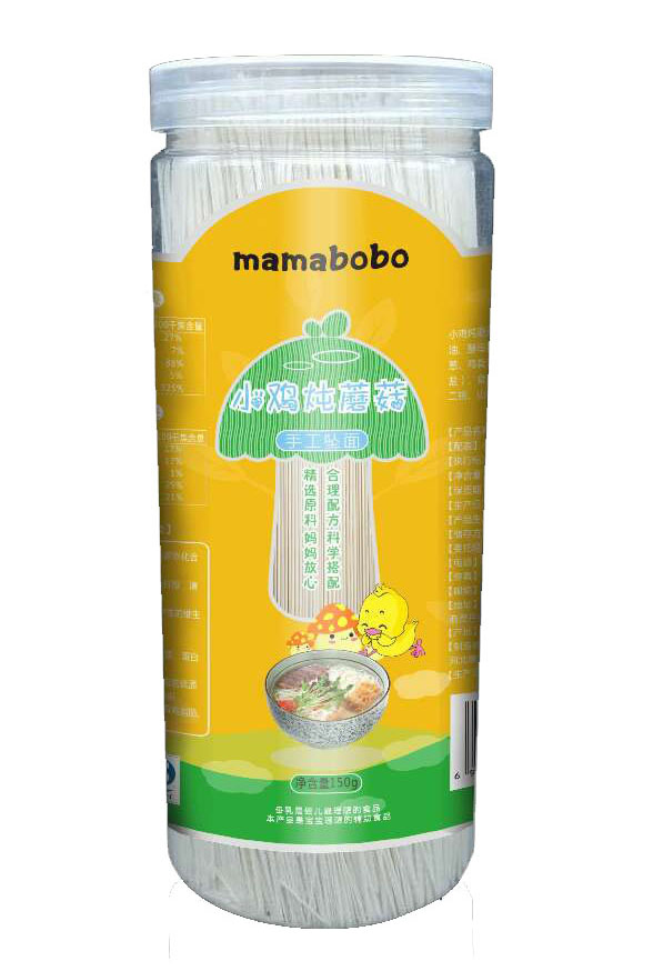 mamabobo小雞燉蘑菇手工面